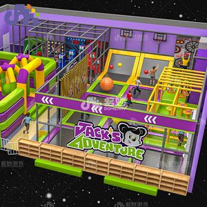 Domerry สนามเด็กเล่นในร่มและเด็กวัยหัดเดินอุปกรณ์ในสวนเพื่อการผจญภัยในเชิงพาณิชย์สไตล์สไลด์พลาสติก - Product Image 4