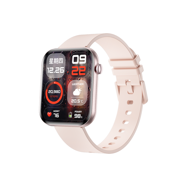 KM90 Smart Watch 1.85" Ultra-thin AMOLED Screen Aluminum Alloy Body IP67 Compass BT Calling Health Sport Monitor Unisex 2025 New