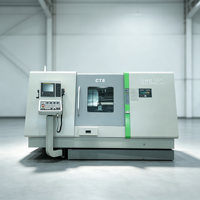 Tour CNC à banc incliné, centre de tournage à double broche, conception BMT65, tourelle à 12 outils, axes X et Y, usinage précis du métal
