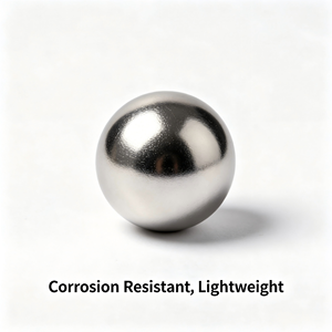 Bille en aluminium pur <span class=keywords><strong>1070</strong></span> de 8 mm, sphère en aluminium poli de haute pureté (99,7 %) pour applications électroniques, conductrices et de remplissage industriel - Product Image 1