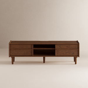Soporte de <span class=keywords><strong>TV</strong></span> de Madera Moderno Estilo Mango para Sala de Estar, Dormitorio, Comedor, Hotel, Apartamento, Centro de Entretenimiento, DSG081 - Product Image 2