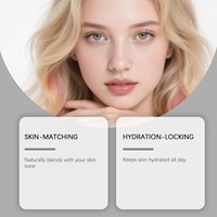 Foundation Cair BB Cream Label Pribadi OEM Pabrik untuk Kulit Gelap dengan Pemutih dan Pelembap Tahan Lama untuk Wanita