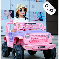 Truk Mobil Anak Bertenaga Baterai 12V Pink Dual Drive 380 Motor dengan Remote Orang Tua 2.4G, Suspensi 4 Roda, Elektrik, untuk Usia [masukkan usia]