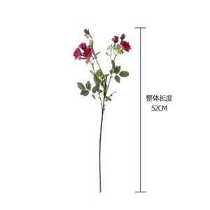 ดอกกุหลาบประดิษฐ์ CallaFloral ก้านเดี่ยว สีชมพู สีแดง ดอกไม้ตกแต่งสำหรับบ้าน งานแต่งงาน - Product Image 4