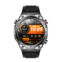 Montre connectée AK105 neuve pour homme, écran IPS 1,53 pouces, IPX8, appels Bluetooth, fréquence cardiaque, SpO2, batterie 1000 mAh, assistant vocal IA, fitness, boussole