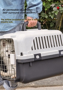 USMILEPET yüksek kalite Pet köpek araba seyahat kafes havayolu kutusu kasalar köpekler kediler için Pet taşıma taşıyıcı toptan seyahat ürünleri - Product Image 5