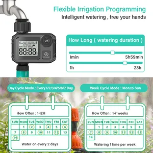 灌漑用水バルブタイミングコントローラー屋外芝生散水/中庭散水自動1つの出口水タイマー