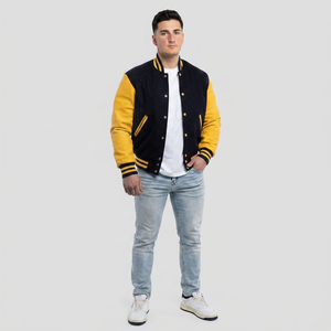 Elegante chaqueta Varsity personalizada Logo frontal Nueva moda Chaqueta deportiva de invierno para clubes Escuelas CollegeBaseballjacket para hombres - Product Image 1