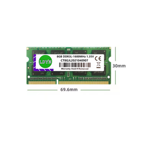 Memoria RAM para Portátil <span class=keywords><strong>DDR3</strong></span> DDR3L 4GB 8GB <span class=keywords><strong>SDRAM</strong></span> PC3-1333 1600MHZ 1.5V PC3L-10600 12800 1.35V <span class=keywords><strong>SODIMM</strong></span> 204PIN NON-ECC - Product Image 6