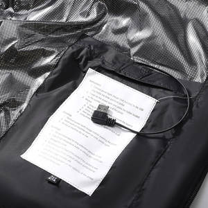 <span class=keywords><strong>Gilet</strong></span> <span class=keywords><strong>chauffant</strong></span> d'hiver décontracté pour hommes en coton rempli de 5 zones de chauffage intelligentes Contrôle de la température <span class=keywords><strong>Batterie</strong></span> non <span class=keywords><strong>incluse</strong></span> (5V) - Product Image 4
