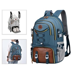 Unisex Nylon Hiking Backpack 20-37L Shoes Compartment Breathable Air Cushion Belt Zipper Travel Bag - Product Image 3