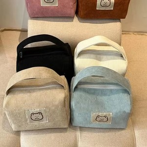 Cosmetic Bags for Women <b>Plush</b> Cute Handbag Summer Fashion Soft Comfortable <b>Large</b> Capacity Trendy Handbag for Women With Handle - Product Image 1