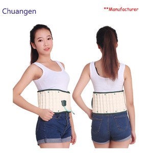 Ceinture de soutien dorsal orthopédique gonflable respirante à vente chaude avec soutien lombaire en caoutchouc naturel et PVC, forte traction - Product Image 2