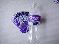Échantillon gratuit d'étiquettes thermorétractables personnalisées pour bouteilles de boissons (impression numérique sur matériau PVC/PET)