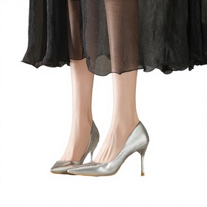 Zapatos de Tacón Alto Delgado de PU Sólido, Estilo Coreano, Tendencia de Moda, Otoño, Primavera, Verano, Venta al Por Mayor - Product Image 6