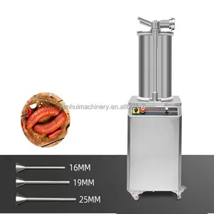 Profissional hidráulica salame chouriço Frankfurters Stuffer salsicha máquina enchimento