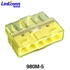 ขั้วต่อสายไฟแบบพุชอิน5พินขั้วต่อสายไฟขั้วต่อสายไฟแบบเร็ว980M-5 P ผ่านการรับรอง CE - Product Image 2