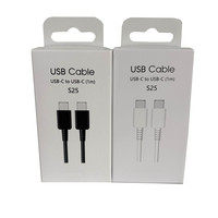 Cable de Carga Rápida Tipo C a Tipo C S25 3A para Samsung Galaxy Note 20, S26, S25, S24, S23, Cable de Carga para Teléfono