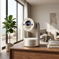 Mini projecteur rechargeable J3 pour l'extérieur, 720P 4K 200ANSI, portable, intelligent, Android 9, home cinéma, batterie intégrée, prise en charge USB