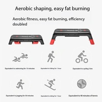Plateforme de Step Compacte et Portable pour Exercices Aérobiques, Banc de Musculation Réglable et Pliable pour Cardio et Renforcement Musculaire à Domicile – Offre Spéciale