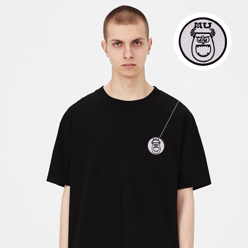 Вышивка крестиком текстильные круглые серые Мультяшные персонажи мужские куртки светодиодные текстильные аксессуары детские нашивки для вышивки