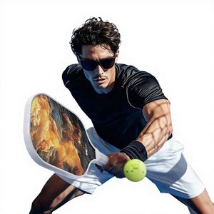 ไม้พายพิคเคิลบอล FitSpark แบบกำหนดเอง โฟม EVA หนา 16 มม. รูปทรงรังผึ้งขึ้นรูปด้วยความร้อน สำหรับคาร์บอนไฟเบอร์ T700 ได้รับการรับรองจาก USAPA - Product Image 1