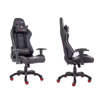 Fauteuil de Gaming Réglable Style Course en Cuir PU avec Massage et Éclairage RGB, Conception Ergonomique pour Ordinateur, Bureau et Conférence (Vente en Gros)