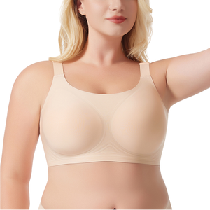 Shanhao senza soluzione di tutti i giorni senza soluzione di continuità striscia di gelatina reggiseno sottile di seta di ghiaccio in maglia con Logo regolabile cinghie convertibili traspiranti - Product Image 1