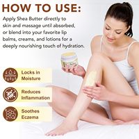 Beurre de karité pressé à froid, biologique, non raffiné, pur, pour hydrater la peau et les cheveux, étiquette personnalisée