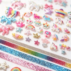 DIY <b>Bow</b> Maker Kit Girls Hair Accessories Ribbons Flowers Stars Hearts <b>Clips</b> Handmade Fashion Craft Toy Present - Product Image 3