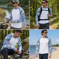 Maillot de pêche à capuche à manches longues pour hommes coupe-vent et protection UV vêtements de pêche d'hiver imperméables et respirants
