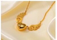 Collier personnalisé en acier inoxydable avec 3 noms, plaqué argent, diamant en forme de cœur gravé, style vintage, boîte de mariage