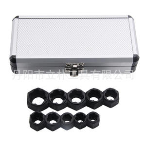 Extractor de Tuercas Hexagonales Métricas Li Pu, Grado Industrial, Acero Cromo Vanadio, Acabado Sandblasted, para Pernos Dañados - Product Image 2