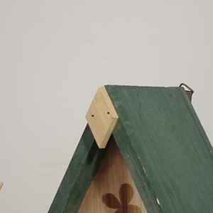 Vente en gros d'hôtels pour insectes en bois triangulaires pour les coléoptères, les coccinelles, toit vert, <span class=keywords><strong>maison</strong></span> pour insectes en bois naturel - Product Image 6