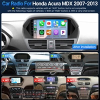Autoradio OEM avec écran tactile IPS, audio Bluetooth, commande tactile, GPS 9 pouces, lecteur MP5, lecteur Linux pour Honda Acura MDX 2007-2013