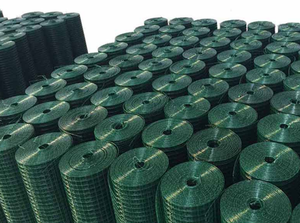 High Quality Black Steel PVC Coated Welded <b>Wire</b> <b>Mesh</b> 30x30mm Square 25m Roll for Fence with Cutting Crimped Bending Processing - Product Image 6