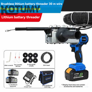 Gewinde vorrichtung Automatische elektrische Draht abzieher Kabel Push Puller Wand gewinde maschine Wiederauf ladbare Li-Ionen-Bespannung maschine - Product Image 3