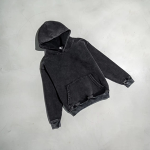 High Quality Cotton Oversize Hoodie <b>Thick</b> Fleece Drop Shoulder Plain Blank Custom Pull a Capuch Sudadera Men Hoodies - Product Image 4