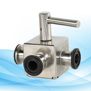 บอลวาล์วไตรแคลมป์สุขภัณฑ์สแตนเลส3ชิ้นเกรดอาหาร - Product Image 5