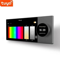 F6 Hotel Tuya Smart Life App Inwall Smart Home Control Panel Écran tactile 6 pouces avec bouton Zigbee Gateway BLE 2 Light Control