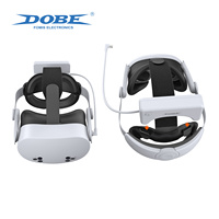 Sangle de tête réglable et remplaçable DOBE avec batterie 5000 mAh pour accessoires de console de jeu Meta Quest 3 3S