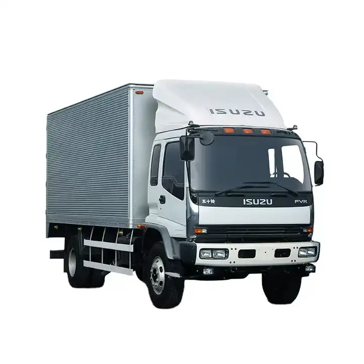 2023 harga pabrik Isuzu truk kargo 4x2 10 ton 6HK1 mesin 240hp Isuzu Van truk Isuzu Pickup 26 kotak kaki truk dengan gerbang angkat