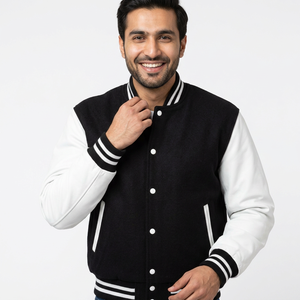 High Unisex <b>Baseball</b> <b>Jacket</b> Custom Made Winter Varsity <b>Jacket</b> <b>Men's</b> Casual Plain Wool Wholesale CollegeBaseballjacket <b>for</b> <b>men</b> - Product Image 1