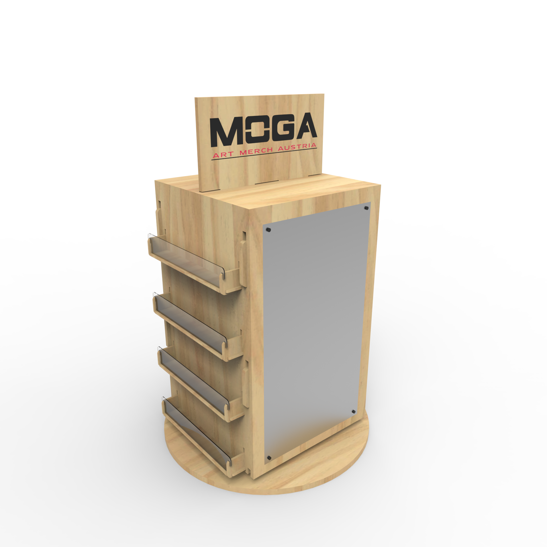 Apache Customized Wooden Magnet Refrigerator Display Stand for Supermarkets and Shopping Malls — view 2