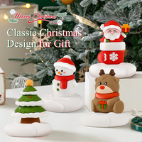 Originele Kerstcadeau Telefoonstandaard Kerstman Kerstrendier PVC Schattige Bureau Telefoonhouder