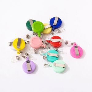Porte-badge rétractable personnalisé en ABS moderne avec impression sérigraphique, logo personnalisé, plusieurs couleurs, porte-badge d'infirmière avec clip ceinture - Product Image 3