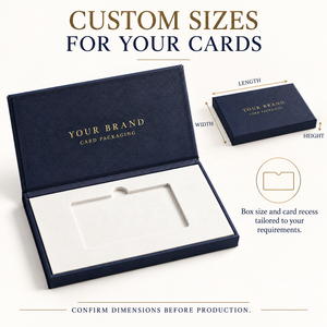 Caja de Regalo de Lujo Personalizada con Logotipo, Caja de Papel con Bisagras e Inserto Ajustado para Tarjetas de Membresía VIP, Venta al Por Mayor - Product Image 1
