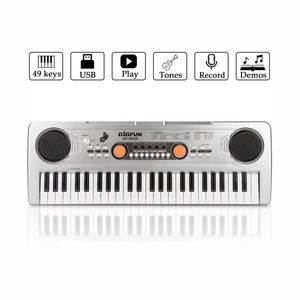 <span class=keywords><strong>Piano</strong></span> Electrónico de 49 Teclas, Teclado de Plástico ABS, Juguete Educativo para Niñas con 12 Escalas y Funciones de Aprendizaje de Armónica - Product Image 6