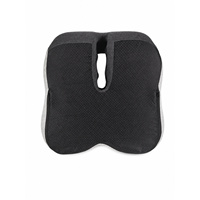 Coussin de siège ergonomique respirant en mousse à mémoire de forme pour le coccyx et le soutien lombaire, idéal pour le bureau et la voiture, antidérapant et lavable