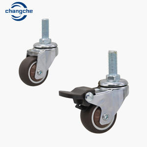 8 Zoll schwarze hochwertige doppelte Lagerung Polyurethan-Rolle - Product Image 4